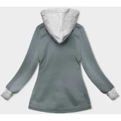 Dámská mikina MODA312A šedozelena