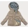 Volnější dámská bunda MODA8118 béžová