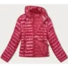 Prošívaná dámská přechodná bunda MODA9108 červená