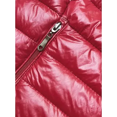 Prošívaná dámská přechodná bunda MODA9108 červená
