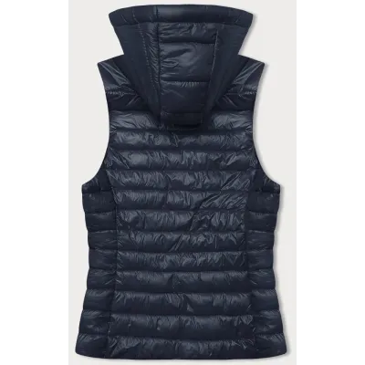 Dámská vesta s kapucí MODA9138 tmavě modrá