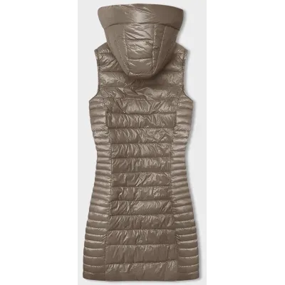 Dámská prošívaná vesta MODA9113 cappuccino