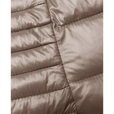 Dámská prošívaná vesta MODA9113 cappuccino