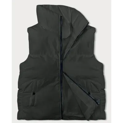 Dámská vesta s límcem MODA3150 army