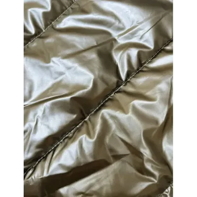 Dámská vesta s asymetrickým zipem MODA9117 zlatá