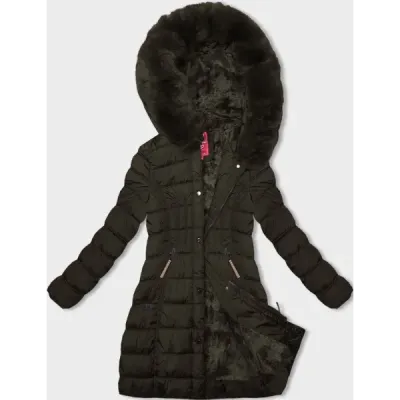 Dámská zimní bunda MODA1013 khaki