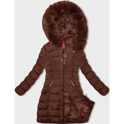 Dámská zimní bunda MODA1013 cihlová