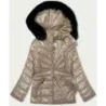 Dámská zimní bunda MODA776 béžová