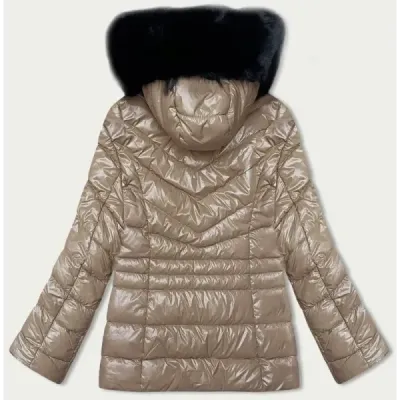 Dámská zimní bunda MODA776 béžová