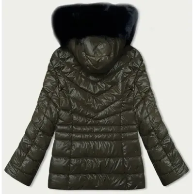 Dámská zimní bunda MODA776 khaki