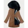 Dámská zimní bunda MODA715 karamelova