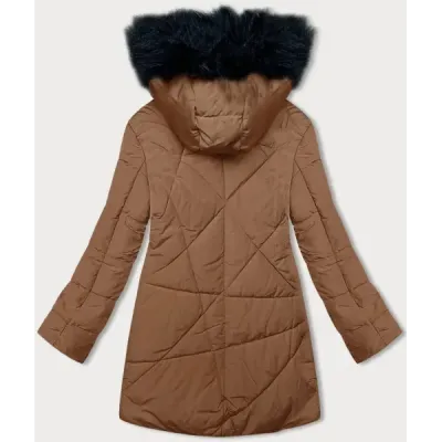 Dámská zimní bunda MODA715 karamelova