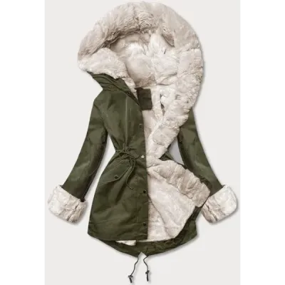 Dámská zimní bunda parka MODA3187 army
