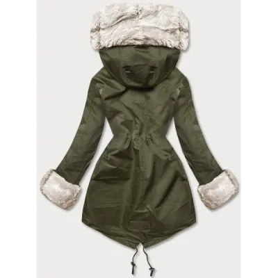 Dámská zimní bunda parka MODA3187 army