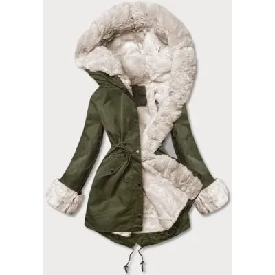 Dámská zimní bunda parka MODA3187 army