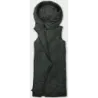 Dlouhá dámská vesta oversize MODA3165 army