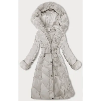 Dámská zimní bunda MODA3156 ecru