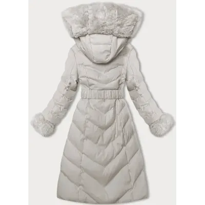 Dámská zimní bunda MODA3156 ecru