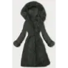 Dámská zimní bunda MODA3156 army