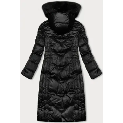 Dlouhá dámská zimní bunda MODA8201 černá