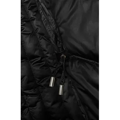 Dlouhá dámská zimní bunda MODA8201 černá