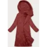 Dlouha dámská zimní bunda parka MODA3173 cervena