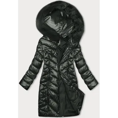 Prošívaná dámská zimní bunda MODA9100 army