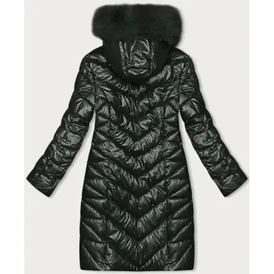 Prošívaná dámská zimní bunda MODA9100 army