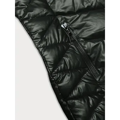 Prošívaná dámská zimní bunda MODA9100 army