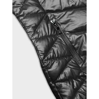 Prošívaná dámská zimní bunda MODA9100 grafitová