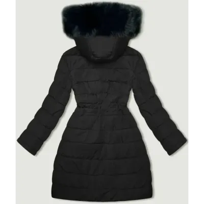 Dámská bunda s kapucí MODA9159 army-černá