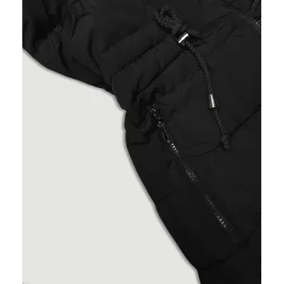 Dámská bunda s kapucí MODA9159 army-černá