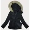 Krátká prošívaná zimní bunda MODA3153 černá