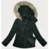 Krátká prošívaná zimní bunda MODA3153 army