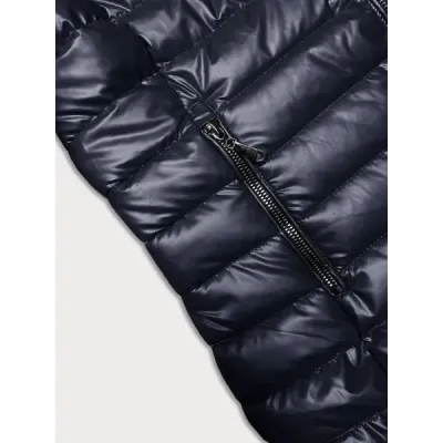 Prosívaná dámská bunda MODA9106 modrá