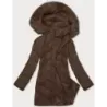 Dámská zimní bunda s kapucí MODA898 camel