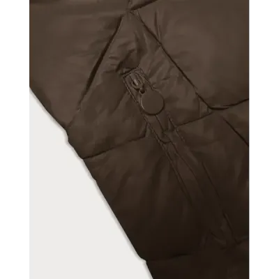 Dámská zimní bunda s kapucí MODA898 camel