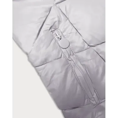 Dámská zimní bunda s kapucí MODA898 světle fialová