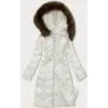 Dámská dlouhá zimní bunda MODA2201 ecru