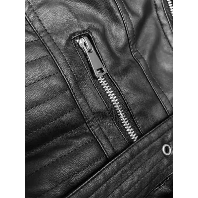 Dámská koženková bunda MODA8077 černá