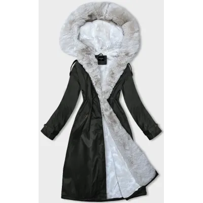 Dámská zimní bunda parka MODA557 army Dámská zimní bunda parka MODA557 army