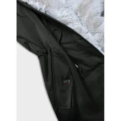 Dámská zimní bunda parka MODA557 army Dámská zimní bunda parka MODA557 army