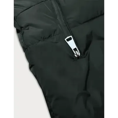 Dámská asymetrická zimní bunda MODA1113 army