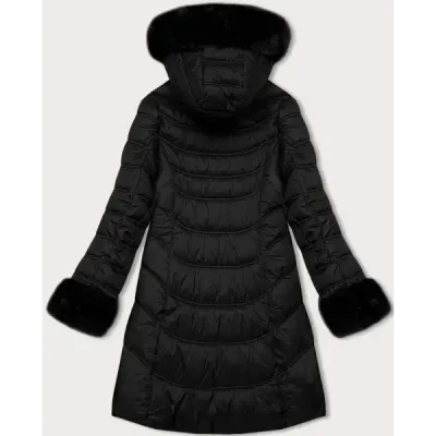 Prośivaná dámská zimní bunda MODA8092 černá