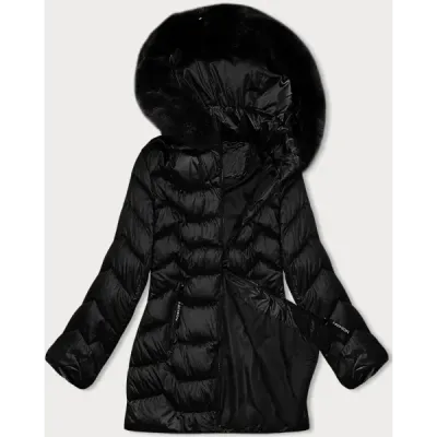 Prošívaná dámská zimní bunda MODA8169BIG S\'WEST černá