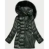 Prošívaná dámská zimní bunda MODA8169BIG S\'WEST army