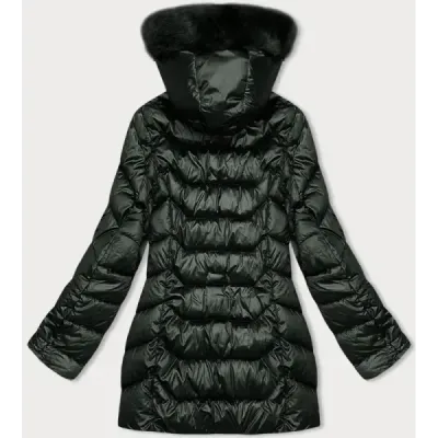 Prošívaná dámská zimní bunda MODA8169BIG S\'WEST army