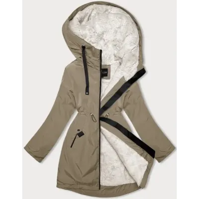 Damská zimní bunda MODA2978 camel Damská zimní bunda MODA2978 camel