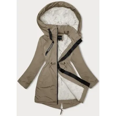 Damská zimní bunda MODA3832 camel