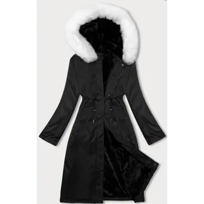 Dámská zimní bunda parka MODA558 S\'WEST černo-bílá